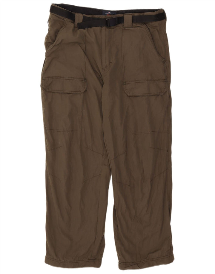Marks & Spencer Pantalones cargo rectos Blue Harbor para hombre W36 L29 Caqui