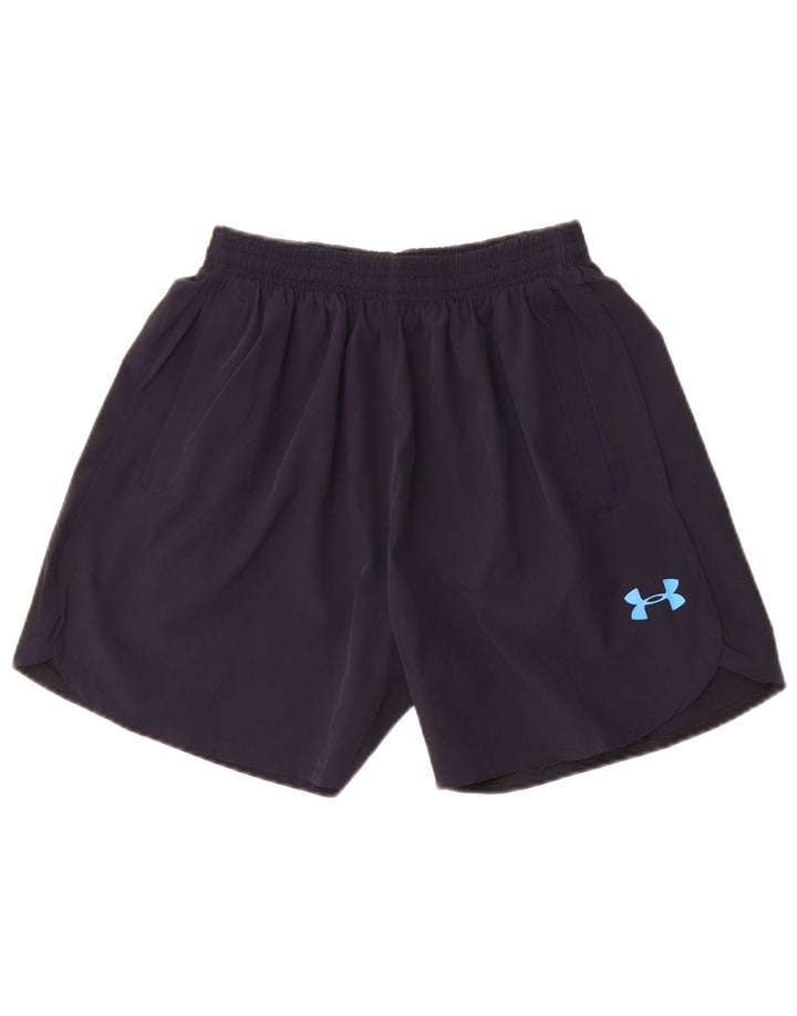 Under Armour Pantalón corto deportivo para niño 11-12 años Azul marino Poliéster