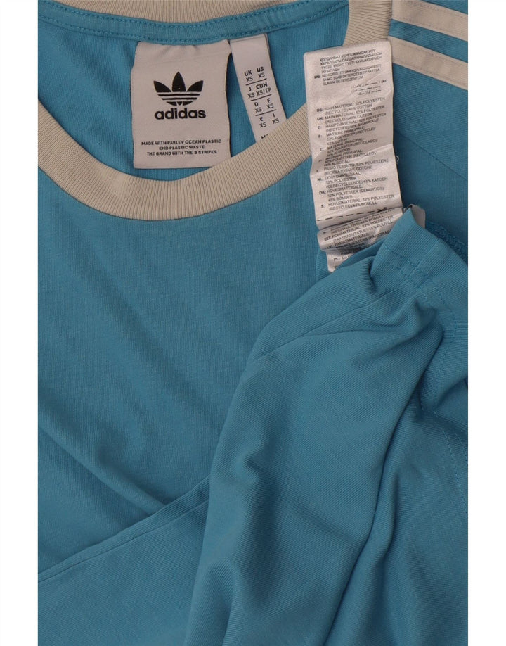 Adidas Hombre Camiseta Top XS Azul Poliéster