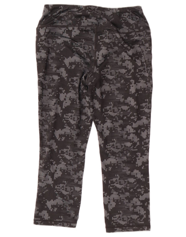 Reebok Leggings Capri para Mujer Reino Unido 8 Pequeño Camuflaje Negro