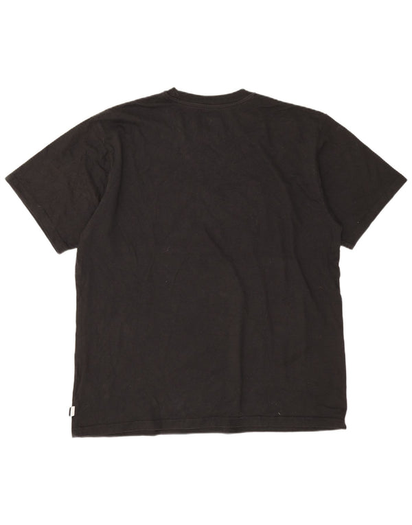 Adidas Hombre Camiseta Gráfica Top XL Algodón Negro