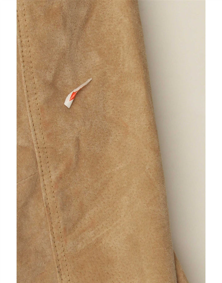 Zarro Mujer Chaqueta Ante IT 42 Cuero Beige Medio
