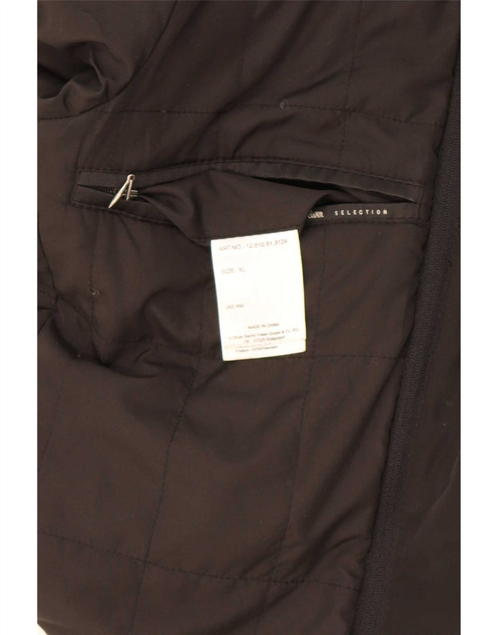 S.Oliver Chaqueta utilitaria para hombre UK 42 XL Lana negra