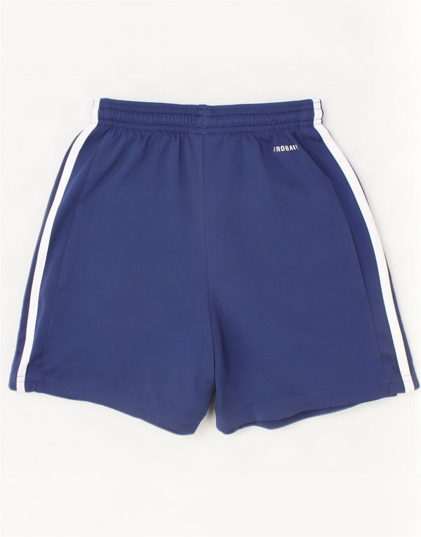 Adidas Boys Aeroready Sport Shorts 9-10 Years Navy Blue Polyester