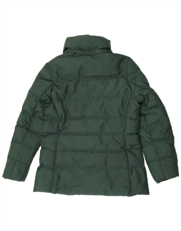 Tommy Hilfiger Chaqueta acolchada con capucha para mujer UK 18 XL Poliéster verde