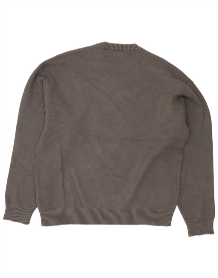 Zara Hombre Jersey Cuello Redondo Jersey Small Viscosa Gris