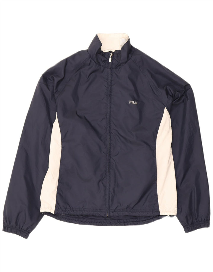 Fila Mujer Chándal Top Chaqueta IT 44 Medium Azul Marino Colorblock