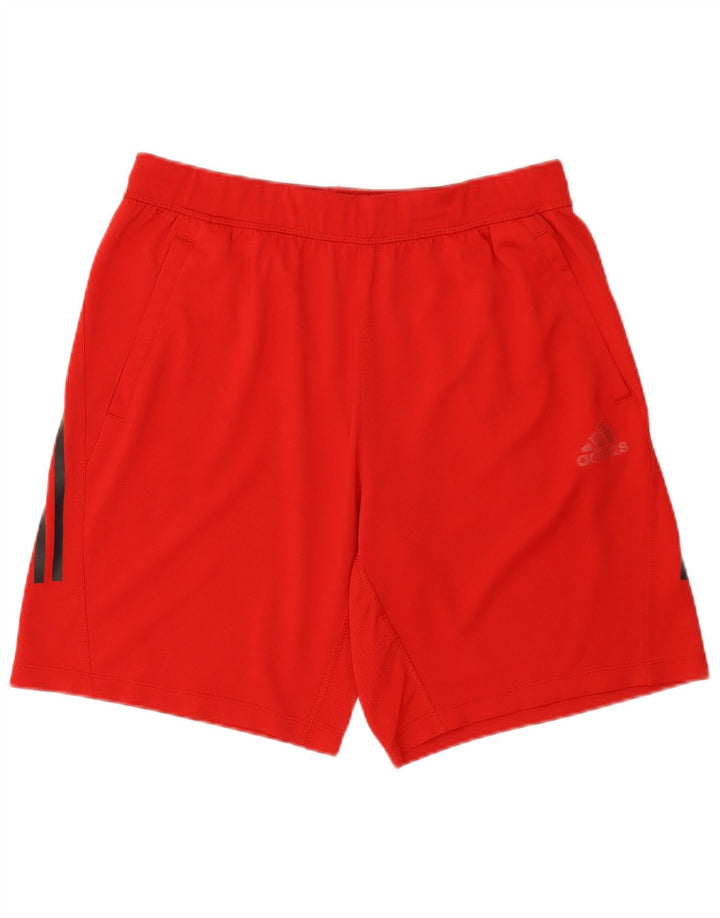 Adidas Mens Aeroready Sport Shorts Grande Rojo Poliéster