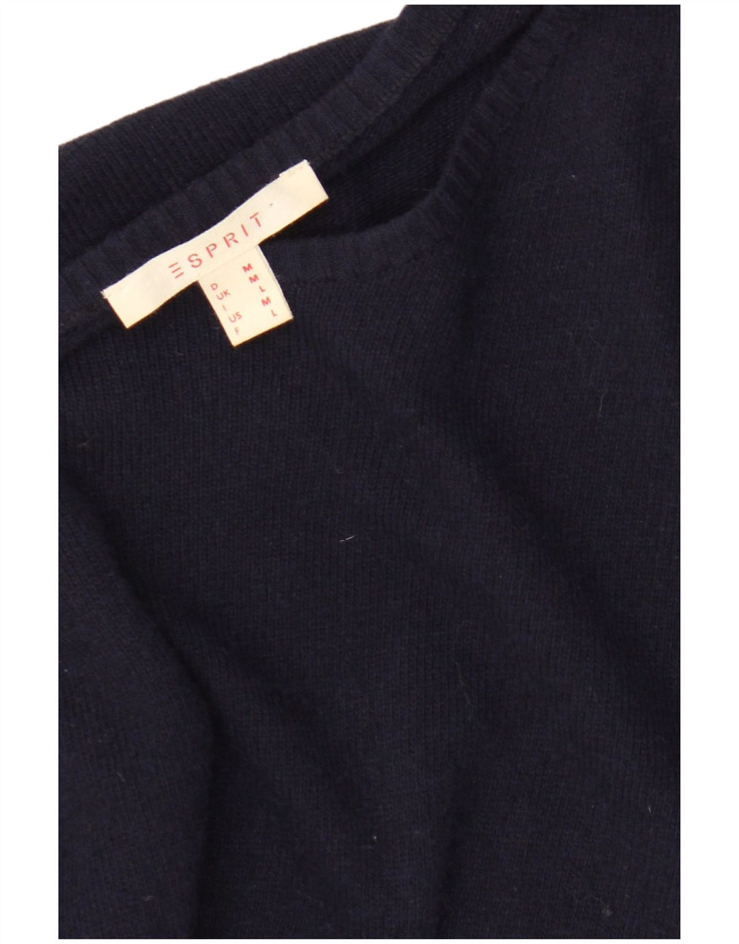Esprit - Jersey para mujer con cuello barco, talla 44, talla mediana, azul marino
