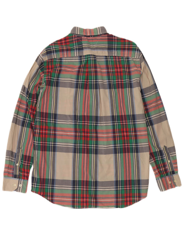 Camisa Tommy Hilfiger Hombre Grande A Cuadros Multicolor De Algodón