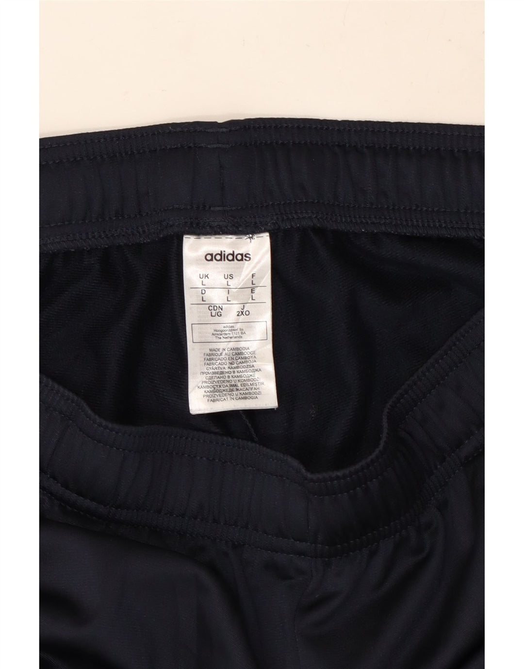 ADIDAS Hombre Chándal Pantalones Joggers Grande Azul Marino Poliéster