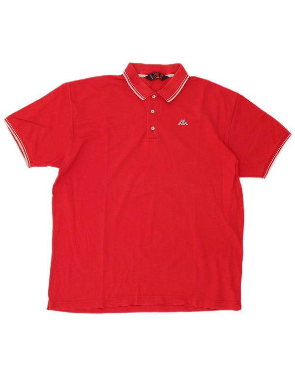 Kappa Polo Hombre 2XL Algodón Rojo