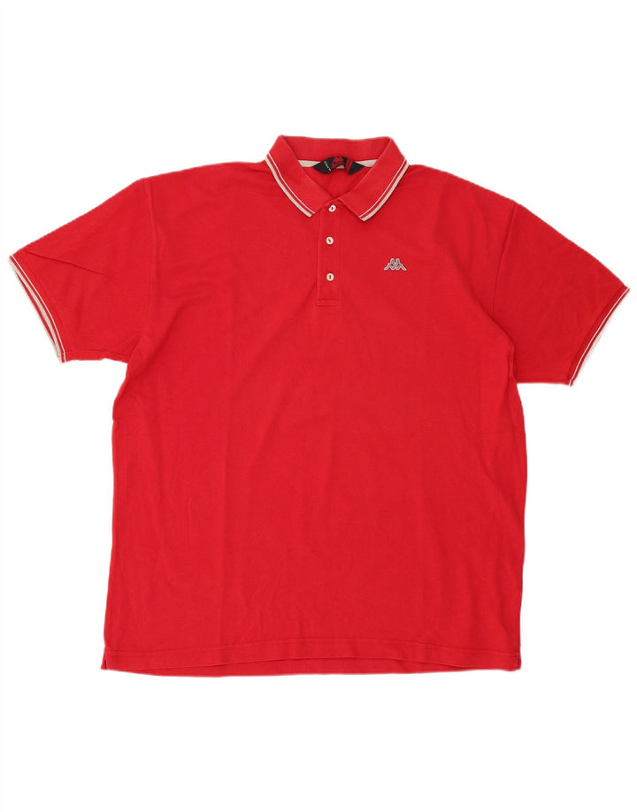 Kappa Polo Hombre 2XL Algodón Rojo