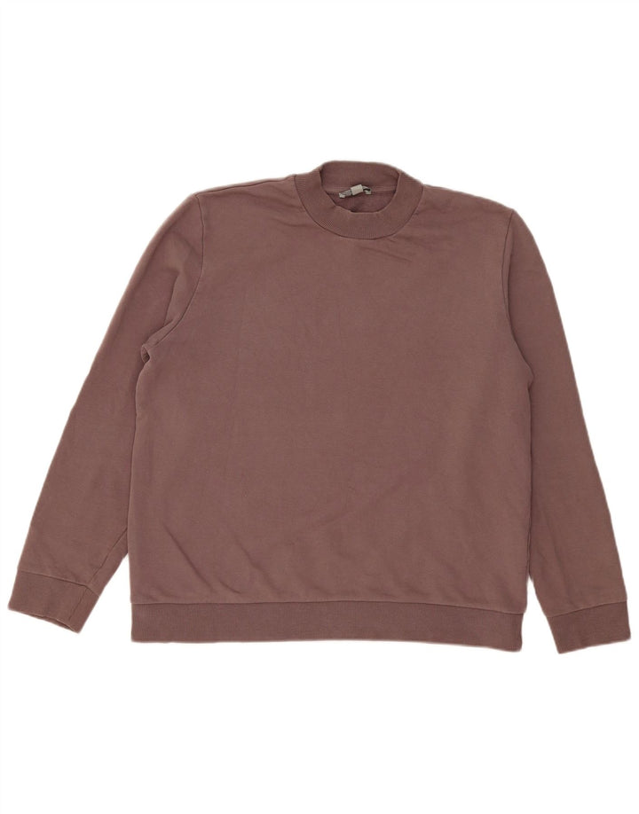 Cos - Sudadera para hombre, talla grande, algodón marrón