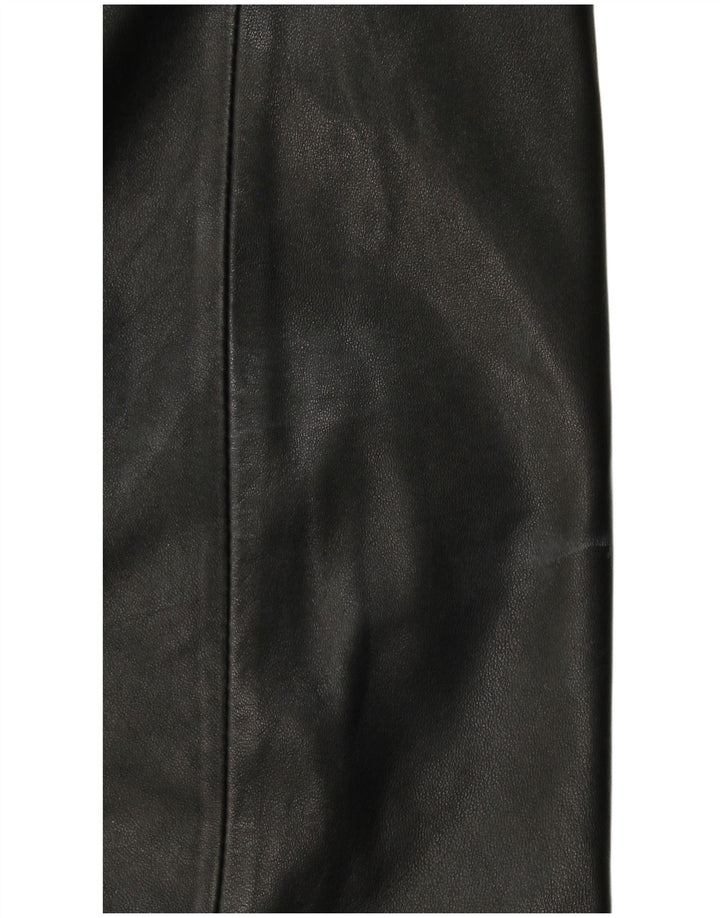 Abrigo de cuero para hombre IT 56 3XL Cuero negro