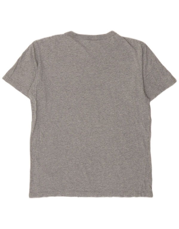 Champion Camiseta gráfica para hombre Top grande gris moteado