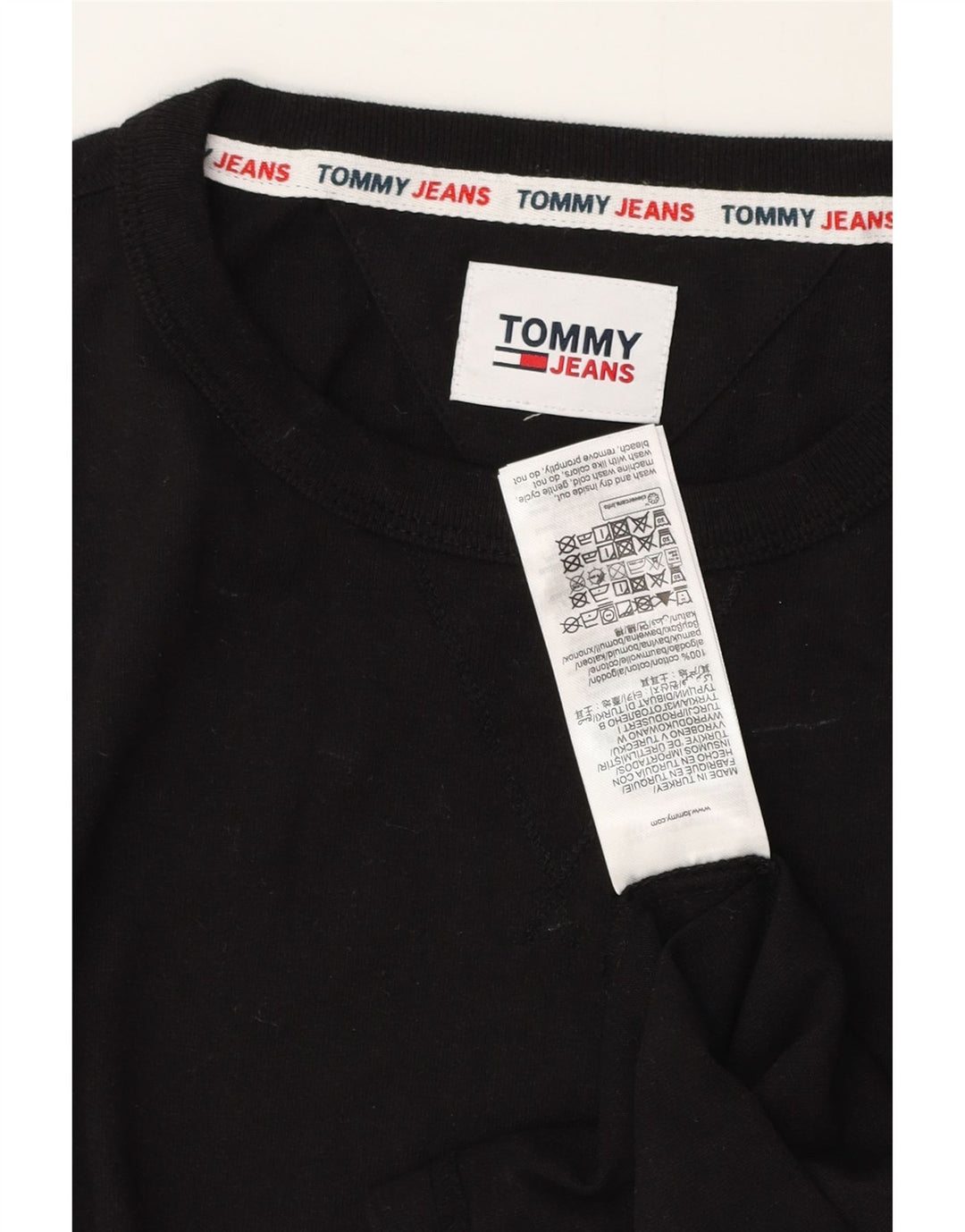 Camiseta Tommy Hilfiger Hombre Top Medium Negro Algodón