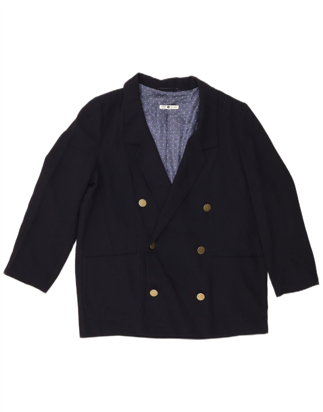 Marks & Spencer Chaqueta Alexa Chung para Mujer UK 44 Grande Azul Marino