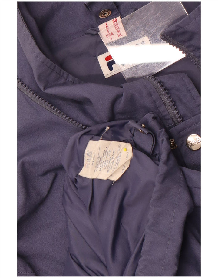 Fila Chaqueta impermeable para hombre IT 50 Large Poliéster azul marino