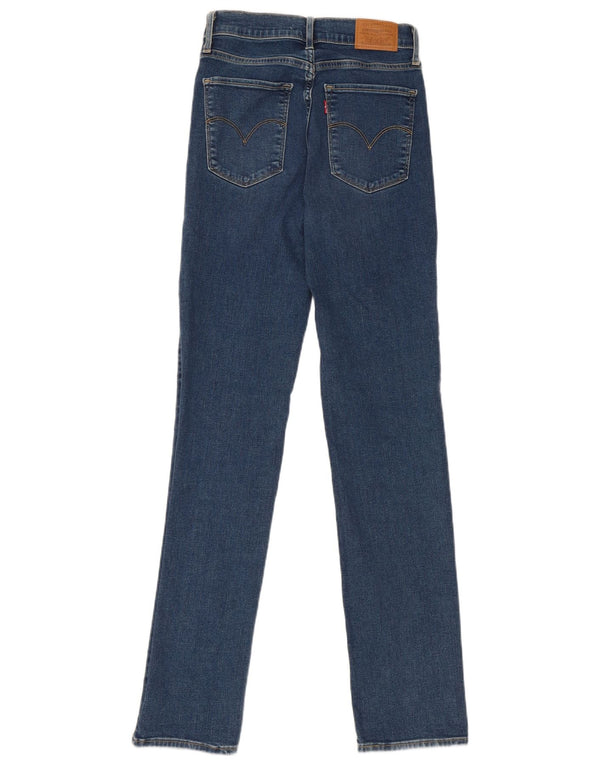 Levi's Vaqueros Rectos De Tiro Alto 724 Para Mujer W26 L32 Algodón Azul