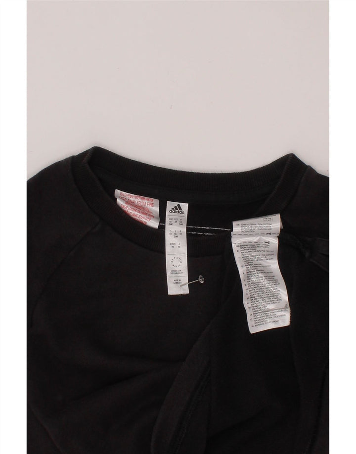 ADIDAS Sudadera Bebé Niño 18-24 Meses Algodón Negro