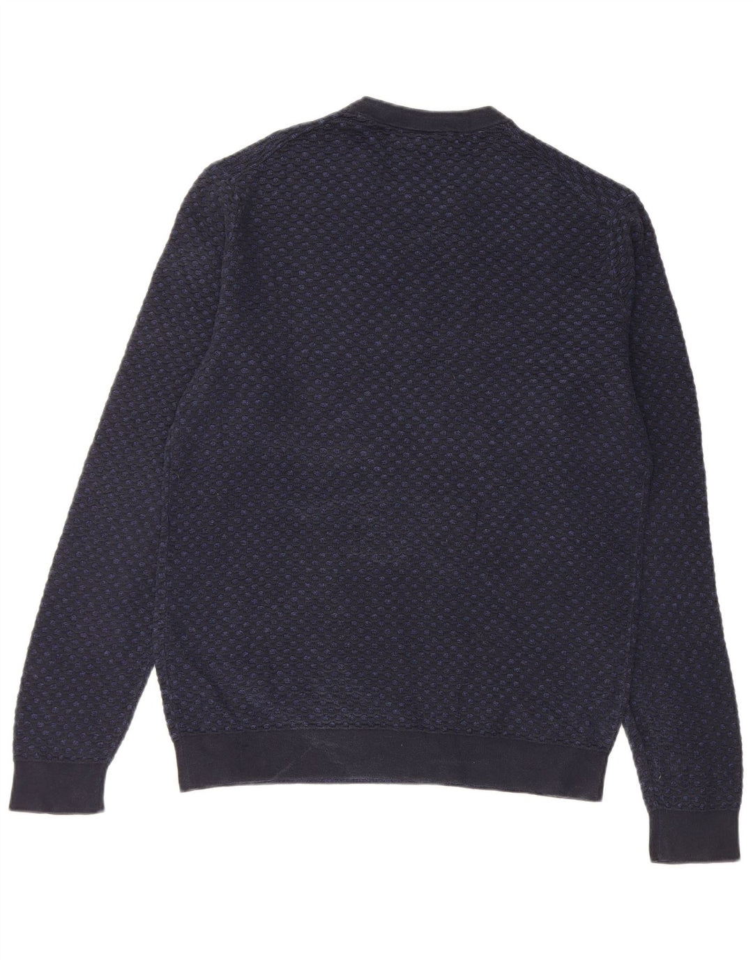 Calvin Klein Suéter de cuello redondo para hombre pequeño azul marino