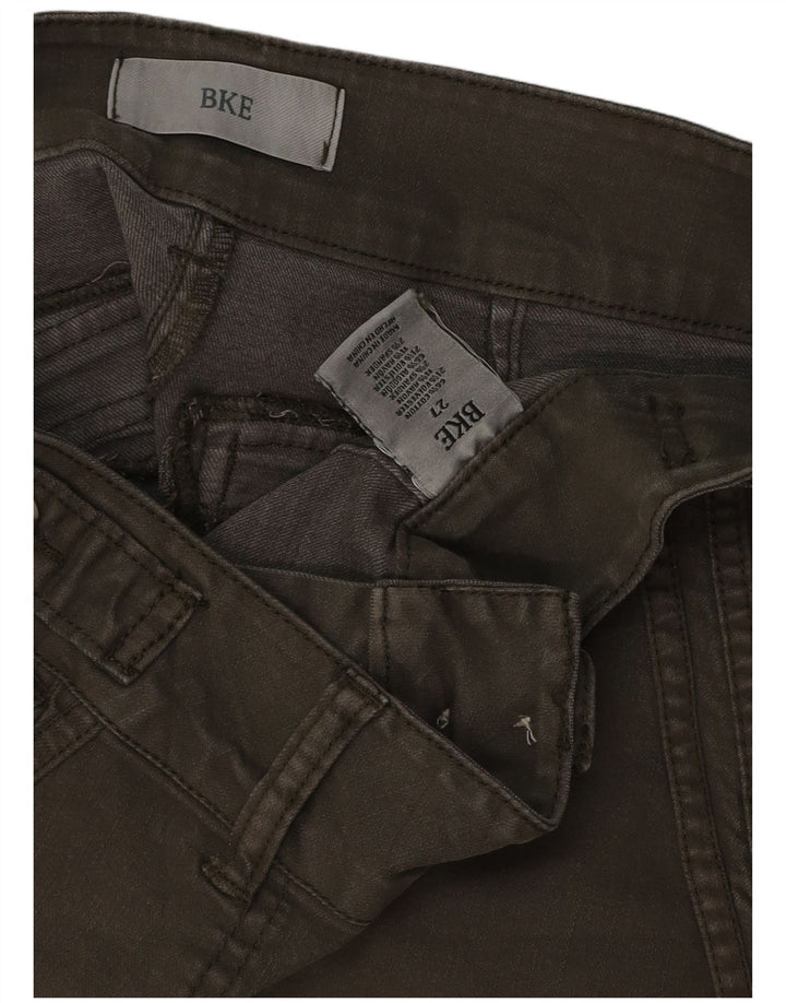 BKE Pantalones cortos vaqueros para mujer W27 Small Khaki Cotton