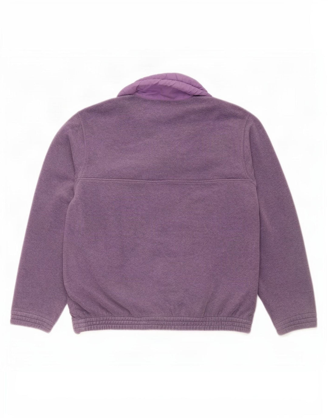 Astrolabio Hombre Jersey De Forro Polar Con Cuello De Botón Morado Medio
