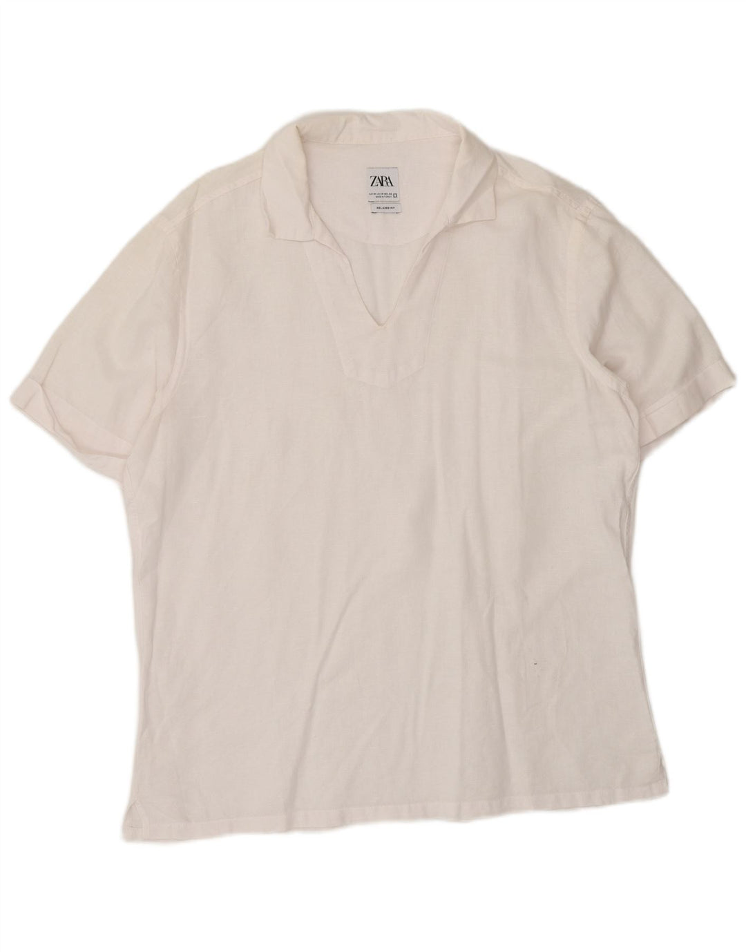 Zara Camisa de manga corta y ajuste relajado para mujer