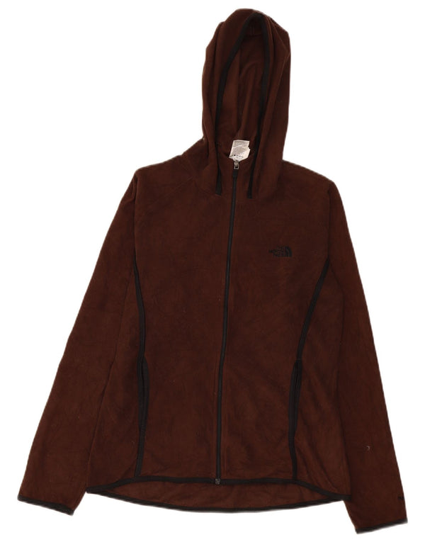 The North Face Chaqueta polar con capucha para mujer UK 40 Poliéster marrón medio