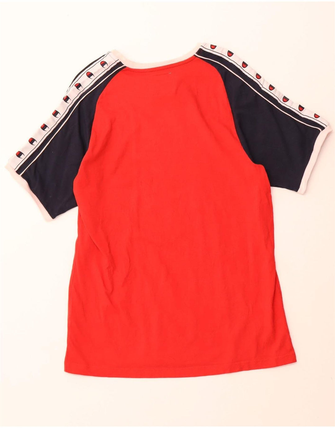 CHAMPION Camiseta gráfica para hombre Top 2XL Algodón color block rojo