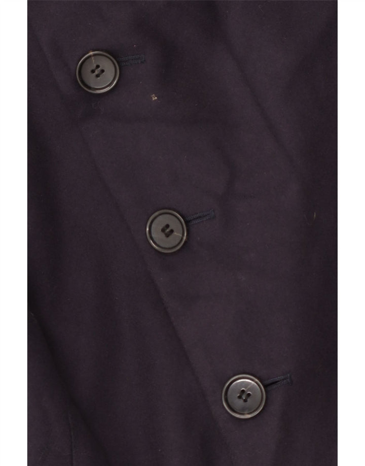 French Connection Gabardina para hombre ES 38 Lana virgen azul marino mediana