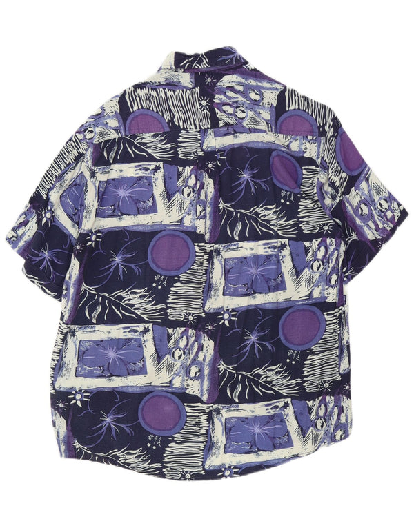Rob Roy Camisa de manga corta para hombre XL Rayón patchwork multicolor