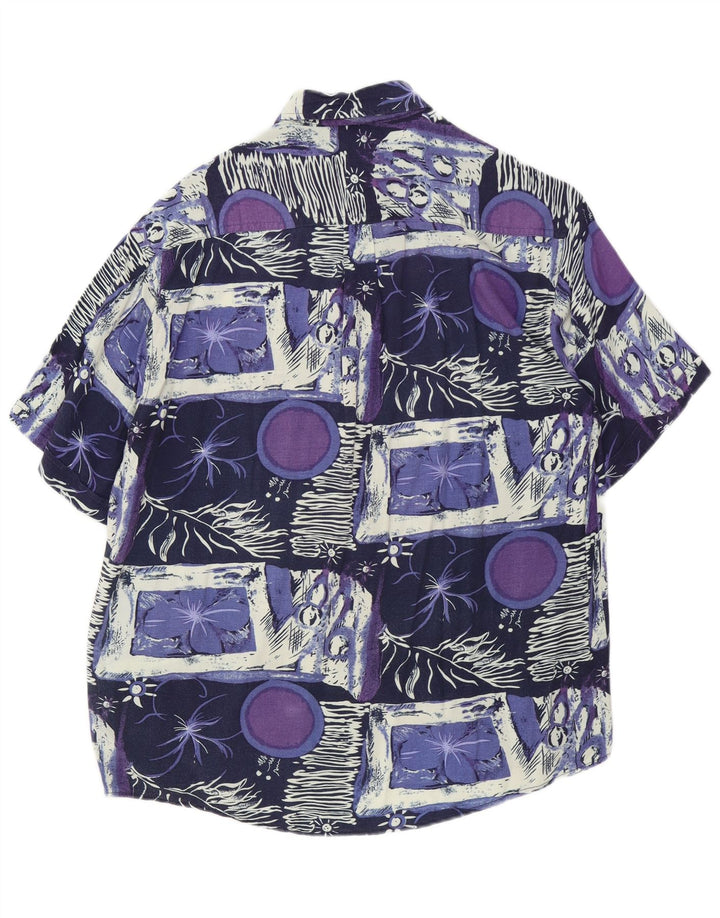 Rob Roy Camisa de manga corta para hombre XL Rayón patchwork multicolor