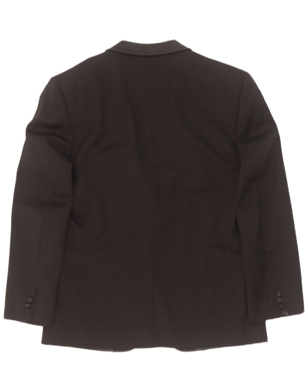 Roberta di Camerino Chaqueta tipo blazer con 1 botón para hombre IT 52 XL Lana negra