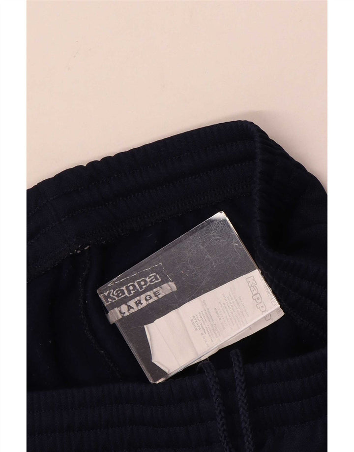 Kappa Bermudas deportivas para hombre, talla grande, poliéster azul marino