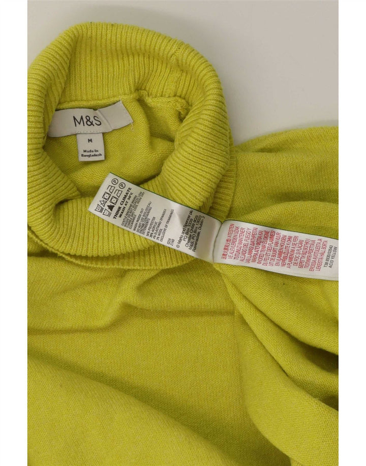 Marks & Spencer Jersey con cuello vuelto para hombre Poliéster verde medio