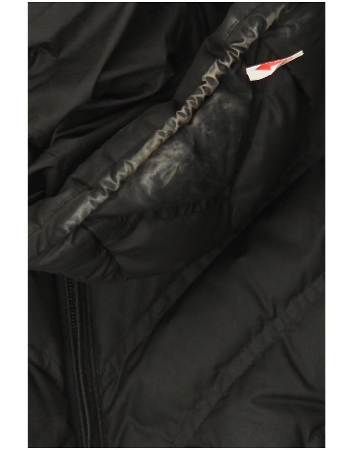 Patagonia Abrigo acolchado con capucha para mujer UK 10 Small Poliéster negro