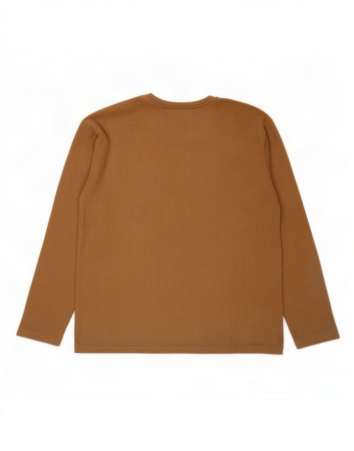 Zara Hombre Top Manga Larga Large Beige Colorblock