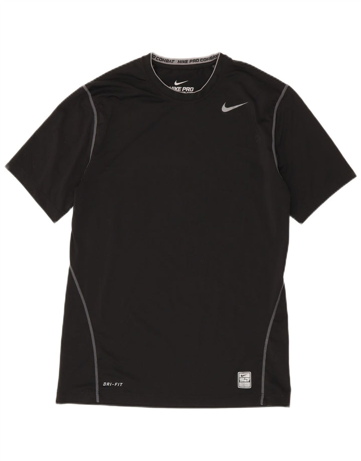NIKE Camiseta Dri Fit para Hombre Top Mediano Poliéster Negro