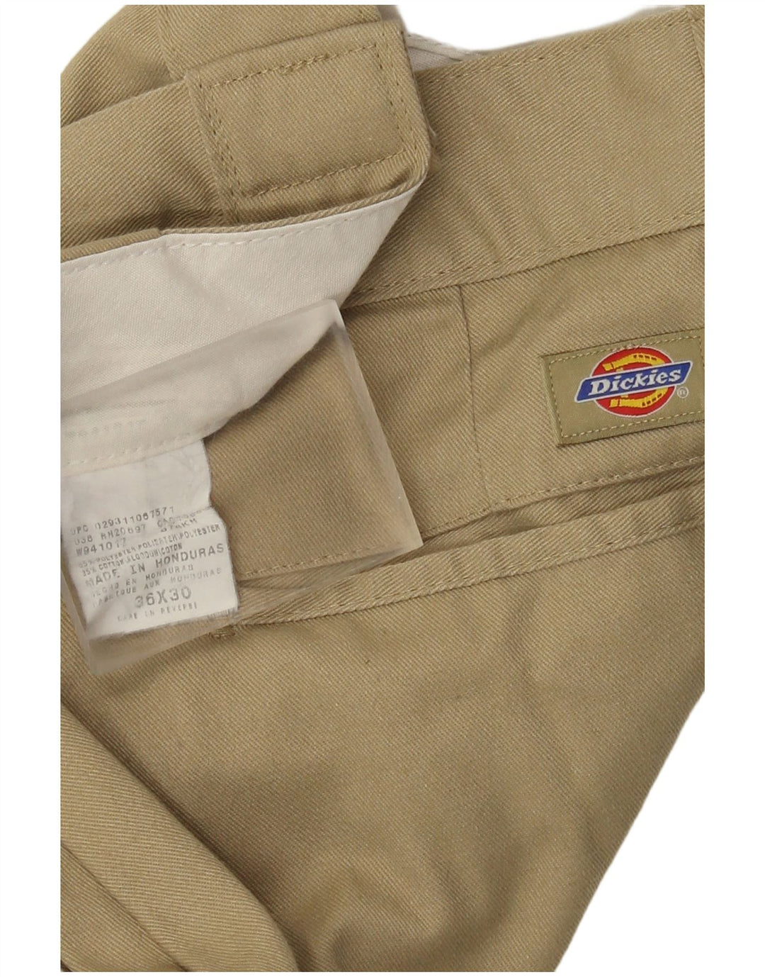 Dickies Pantalón chino recto para hombre W36 L30 Poliéster beige