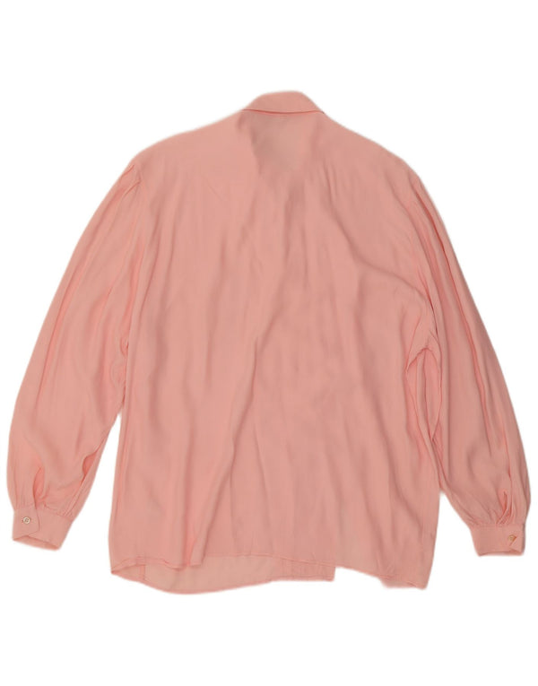 Blusa vintage para mujer IT 48 XL Acetato rosa