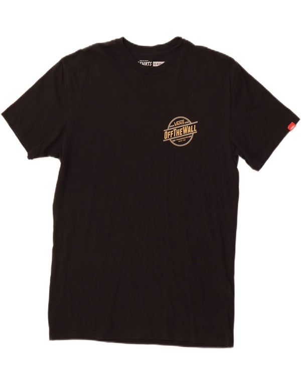 VANS Camiseta gráfica para hombre Top Medium Black Cotton