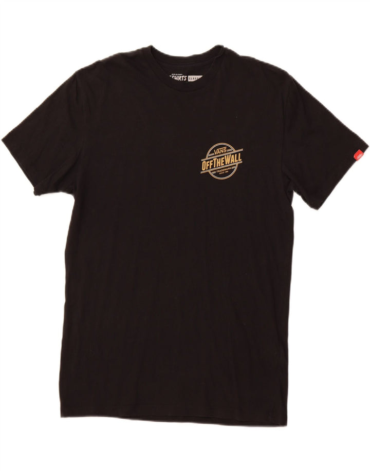 VANS Camiseta gráfica para hombre Top Medium Black Cotton