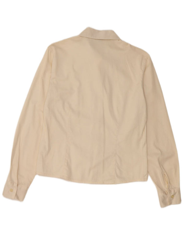 Camisa Trussardi Mujer UK 40 Small Algodón Beige