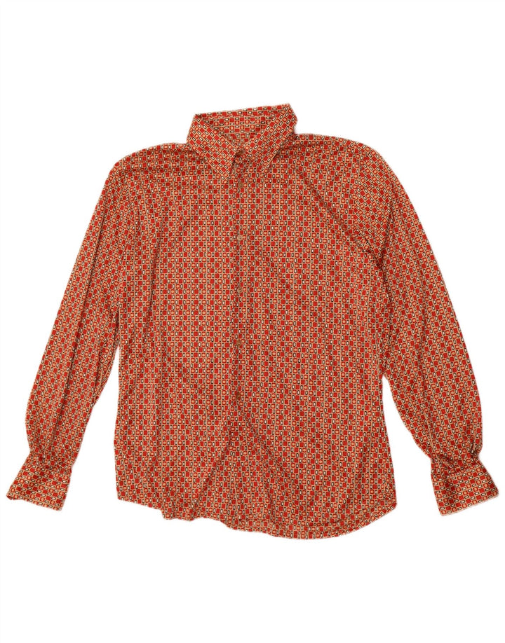 Hacienda Pvblica Camisa Hombre Poliéster Geométrico Rojo Medio