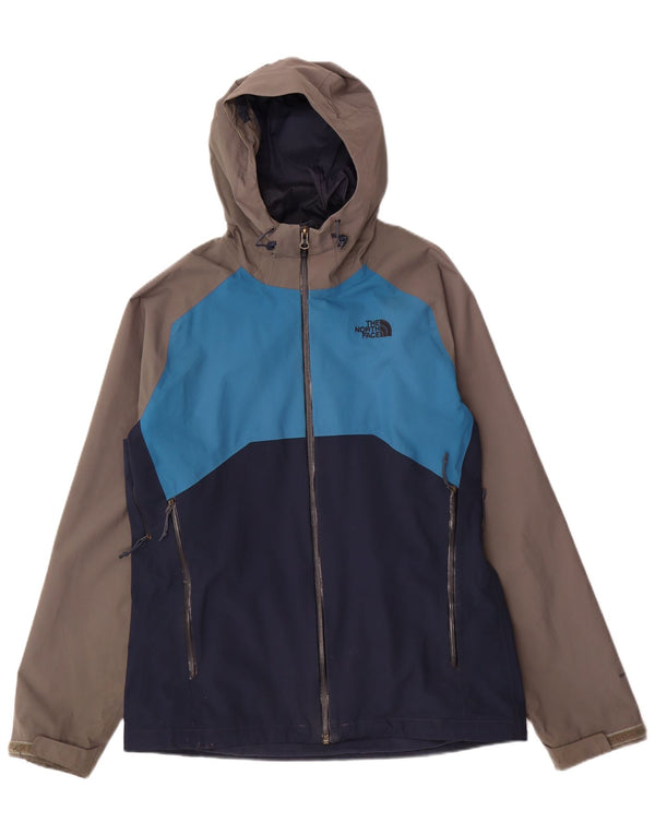 The North Face Chaqueta impermeable con capucha para hombre UK 38 Medium Azul marino Colorblock