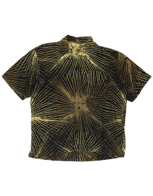 Caribelle Batik - Camisa con estampado abstracto para hombre, talla grande, multicolor