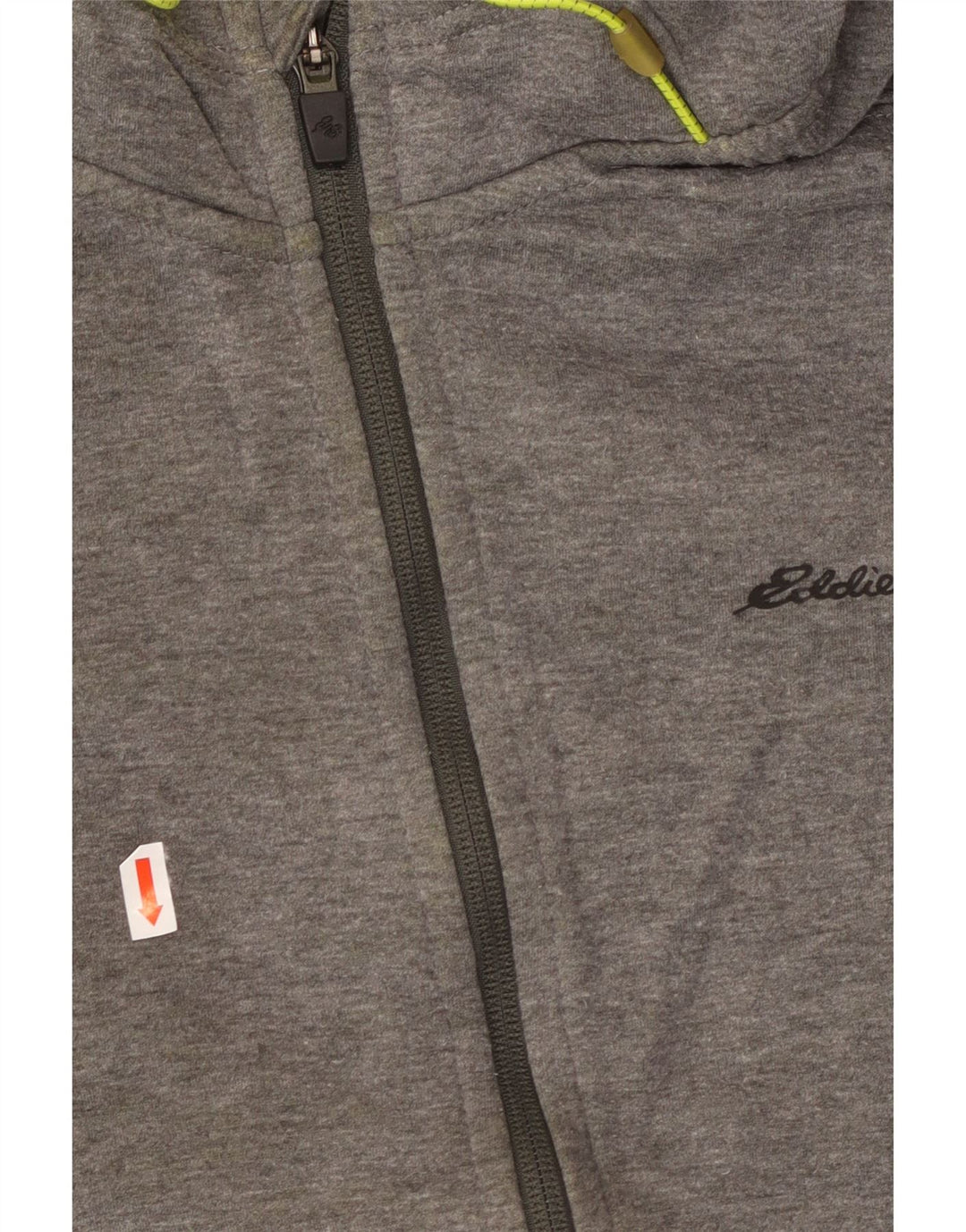 EDDIE BAUER Suéter con capucha y cremallera para hombre Poliéster gris grande