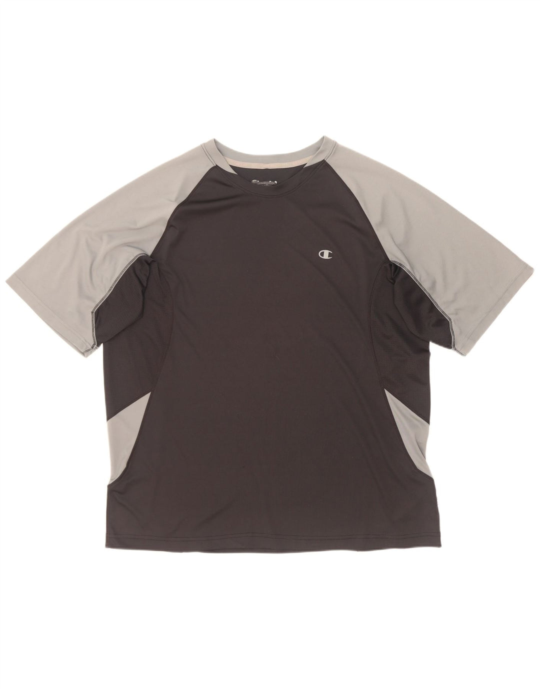 Champion Camiseta para hombre Top XL Negro Colorblock Poliéster